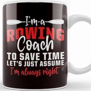 Baskı Dükkanı Rowing Coach Water Sports Paddling Sculling Kayaking Oars Kupa