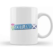 Baskı Dükkanı Rugby Six Nations Scotland Flag Thistle Kupa
