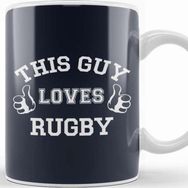 Baskı Dükkanı Rugby Union This Guy Loves Rugby Six Nations Logo Kupa