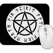 Baskı Dükkanı Runas E Pentagrama Mouse Pad