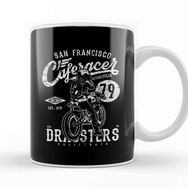 Baskı Dükkanı San Francisco Cafe Racer Motorcycle Dragsters Kupa