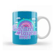 Baskı Dükkanı Satan Loves Me Cute Rainbow Kupa