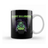 Baskı Dükkanı Scary Witch Happy Halloween Cauldron Potion Kupa