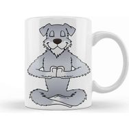 Baskı Dükkanı Schnauzer Namaste Yoga Kupa