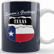 Baskı Dükkanı Seasons Greetings Texas Christmas Kupa