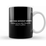 Baskı Dükkanı Self Isolation Day Two Without Sport Kupa