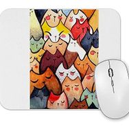 Baskı Dükkanı Sevgili Kediler Mouse Pad