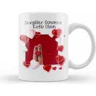 Baskı Dükkanı Sevgililer Günü Sevgiliye Hediye 076 Kupa