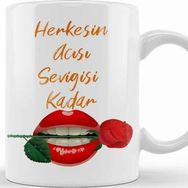 Baskı Dükkanı Sevgiliye Aşk Sevgi Komik 01 Kupa