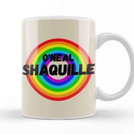 Baskı Dükkanı Shaquille O'neal Basketball Gifts Vintage Retro Rainbow Quotes For Boys And Dad Kupa
