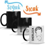 Baskı Dükkanı Sherlock 01 Sihirli Porselen Kupa