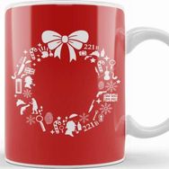 Baskı Dükkanı Sherlock Holmes Christmas Wreath Pattern Kupa