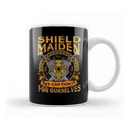 Baskı Dükkanı Shield Maiden We Can Fight For Ourselves Warrior Kupa