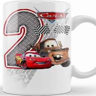 Baskı Dükkanı Şimşek Mcqueen 2 Iki Yaş Hediyesi Kupa