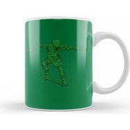 Baskı Dükkanı Skateboarding Green Army Skater Kupa