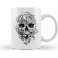 Baskı Dükkanı Skull Flame Kupa