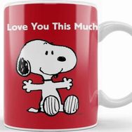 Baskı Dükkanı Snoopy Peanuts I Love You 01 Kupa