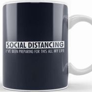 Baskı Dükkanı Social Distancing Preparing For This All My Life Kupa