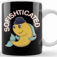 Baskı Dükkanı Sofishticated Punny Sophisticated Fish Pun Kupa