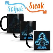 Baskı Dükkanı Son Goku Super Saiyajin Azul 03 Sihirli Porselen Kupa