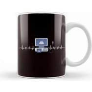 Baskı Dükkanı Sonographer Sonography Heartbeat Ultrasound Echography Kupa