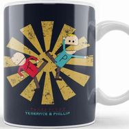 Baskı Dükkanı South Park Terrance and Phillip Retro Japanese Kupa
