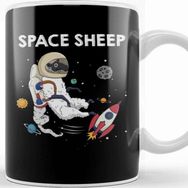 Baskı Dükkanı Space Sheep Awesome Astronaut Galaxy Explorer Kupa