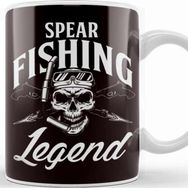 Baskı Dükkanı Spearfishing Legend Spearfisher Speargun Spear Freediver Kupa