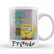 Baskı Dükkanı Spongebob Squarepants Vintage Spongebob Squidward Kupa