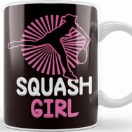 Baskı Dükkanı Squash Girl Player Court Ball Sports Racket Indoor Tennis Kupa