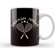 Baskı Dükkanı Squash Ninja Player Indoor Tennis Court Match Ball Sports Kupa