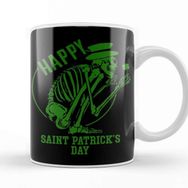 Baskı Dükkanı St Patricks Day Skull Kupa