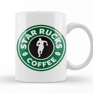 Baskı Dükkanı Starbucks Starrucks Coffee Rugby Running Logo Kupa