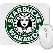 Baskı Dükkanı Starbucks Wakanda Mouse Pad