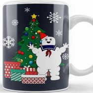 Baskı Dükkanı Stay Puft Ghostbusters Around the Christmas Tree Kupa