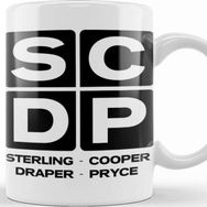 Baskı Dükkanı Sterling Cooper Draper Pryce Mad Men Inspired Kupa