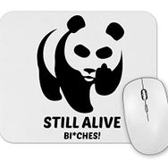 Baskı Dükkanı Still Alive Panda Mouse Pad