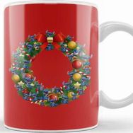 Baskı Dükkanı Stitch Lilo And Stitch Multiface Christmas Wreath Kupa