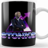 Baskı Dükkanı Stonks Aesthetic Kupa