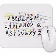 Baskı Dükkanı Stranger Things Alphabet Christmas Lights Mouse Pad