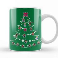 Baskı Dükkanı Stranger Things Christmas Tree Baubles Kupa