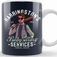 Baskı Dükkanı Stranger Things Harringtons Babysitting Agency Kupa
