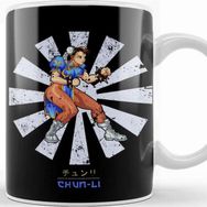 Baskı Dükkanı Street Fighter Chun Li Retro Japanese Kupa