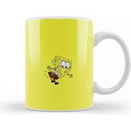 Baskı Dükkanı Sünger Bob Sponge Bob 010 Beyaz Porselen Kupa Bardak