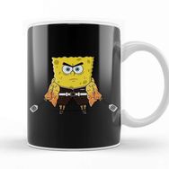Baskı Dükkanı Süngerbob Spongebob Zenitsu Beyaz Porselen Kupa Bardak