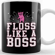 Baskı Dükkanı Sunglasses Pig Floss Like A Boss Kupa