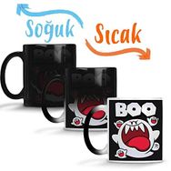 Baskı Dükkanı Süper Mario Boo Sihirli Porselen Kupa