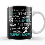 Baskı Dükkanı Super Mom Süper Anne Kupa
