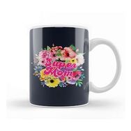 Baskı Dükkanı Supermom Süperanne 021 Beyaz Porselen Kupa Bardak