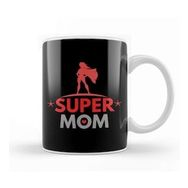 Baskı Dükkanı Supermom Süperanne 04 Beyaz Porselen Kupa Bardak